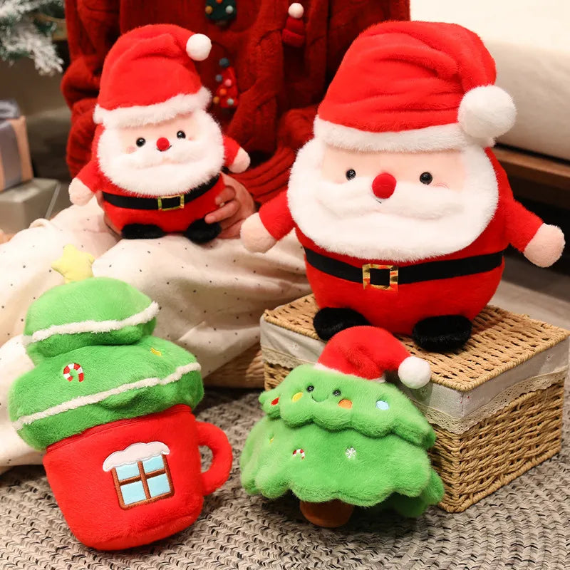 Piney the Christmas Tree Santa House Plush Pillow