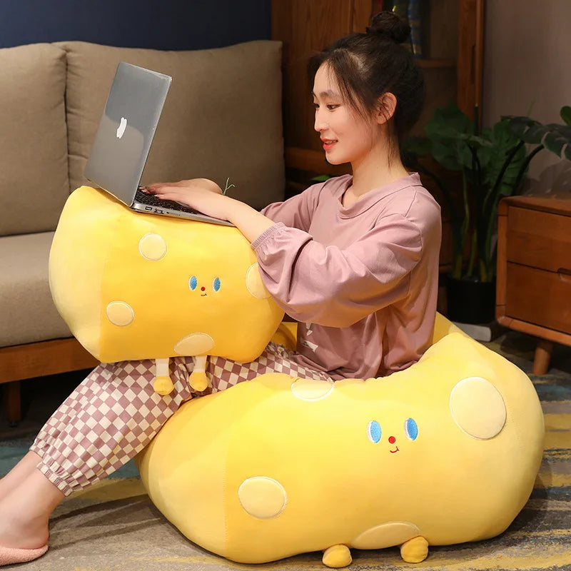 Cheeky Cheese & Butter Kawaii Plushie Pillow