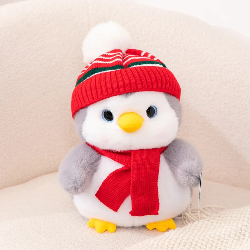 Cozy Scarf & Hat Kawaii Penguin Couple Plushies