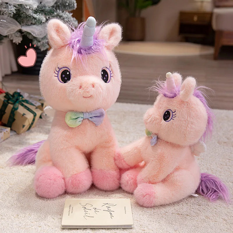 Sparkle the Rainbow Angel Unicorn Wings Plush Pillow