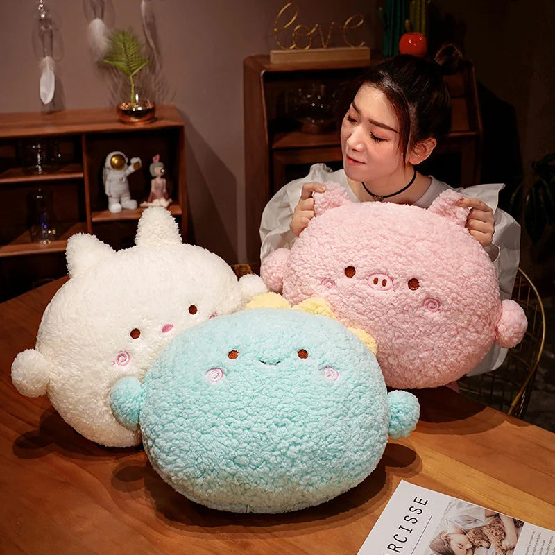 Chonky Bear Rabbit Dino Pig Chick Sofa Plush Cushion