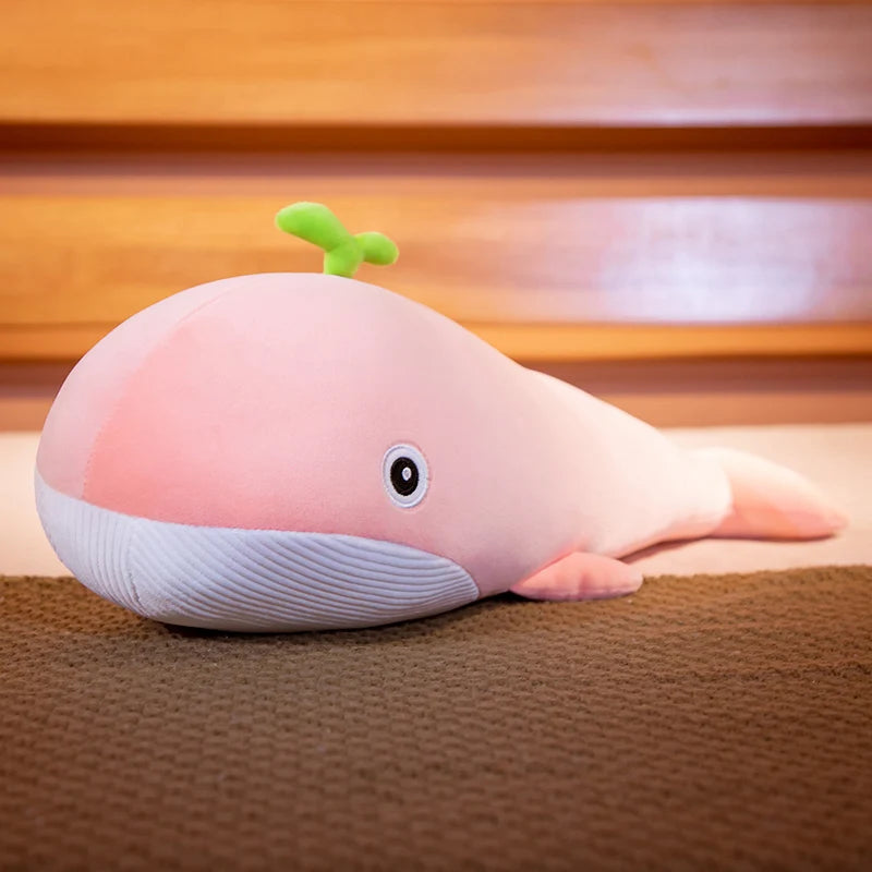 Moby the Kawaii Giant Soft Blue Whale Snuggle Plush