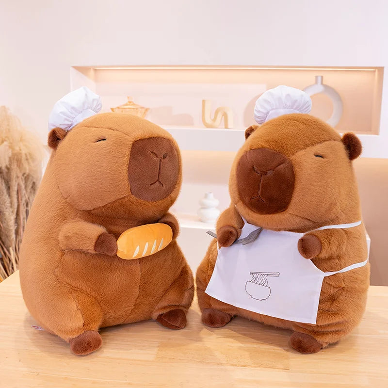 Capy the Kawaii Chef Hat Capybara Snuggle Plush