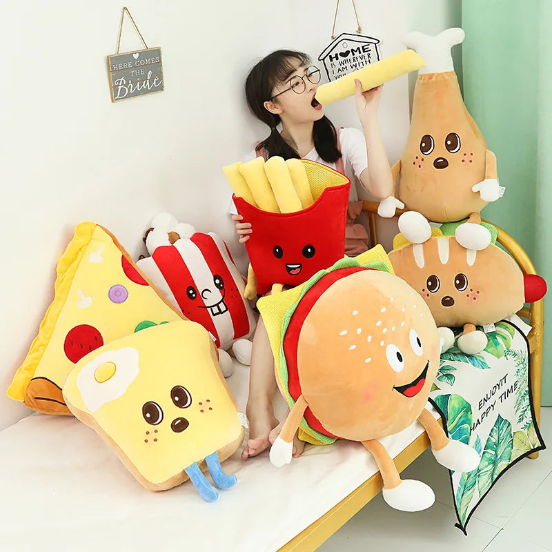 Bites the Kawaii Fast Food Plush Pillow Set