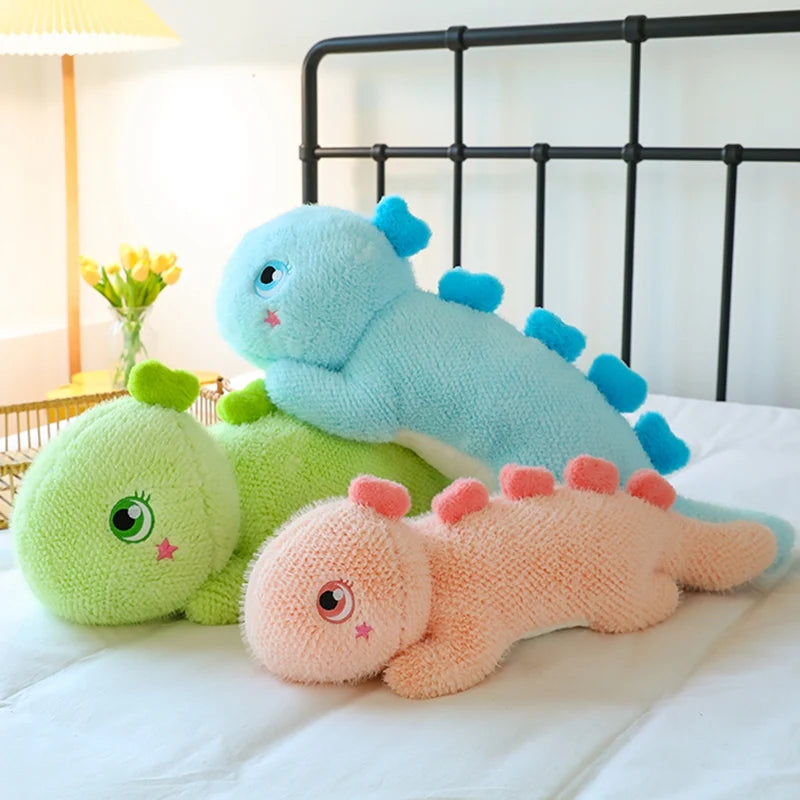 Rex the Giant Big-Eyed Dinosaur Sleeping Plush Pillow