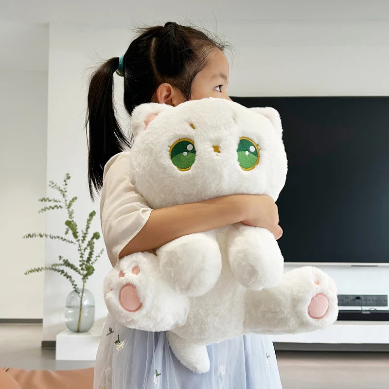Glow the Kawaii Luminous White Cat Snuggle Plushie
