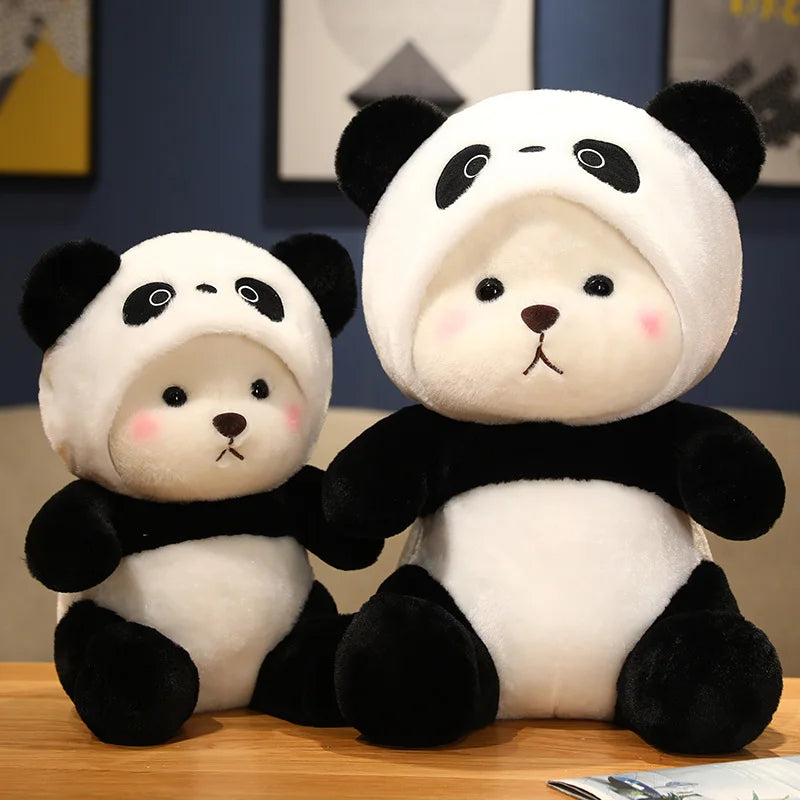 Panda the Hooded Cosplay Bear Sitting Kawaii Plushie