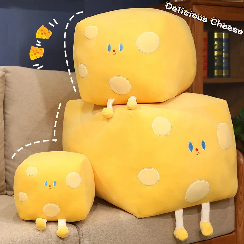Cheeky Cheese & Butter Kawaii Plushie Pillow