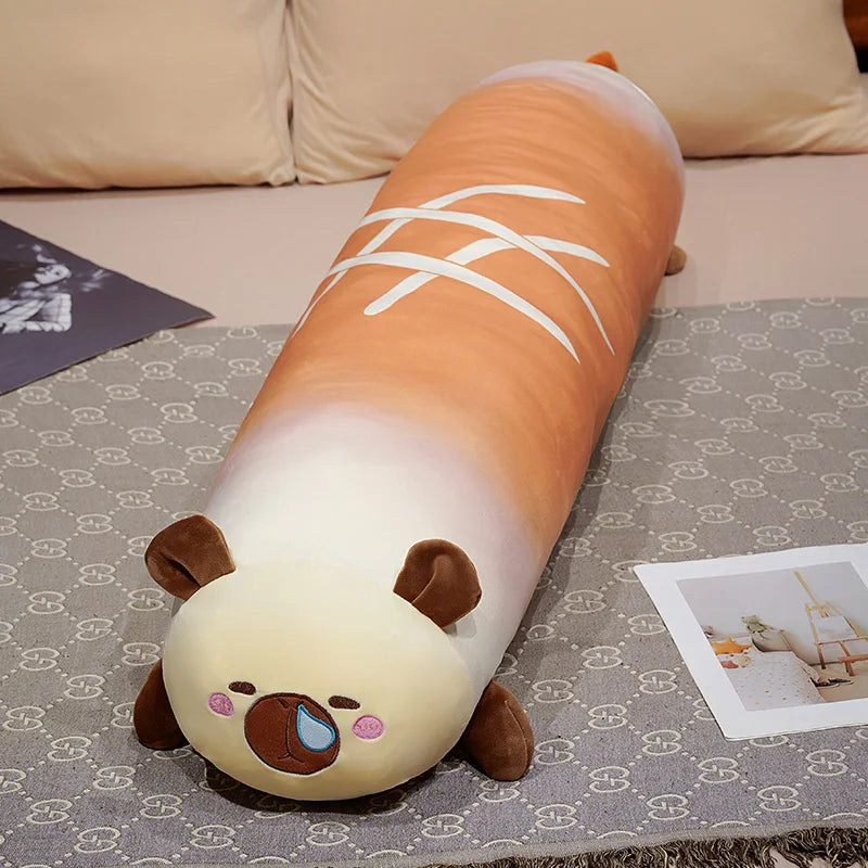 Capy the Long Bread Kawaii Capybara Sofa Plush Pillow