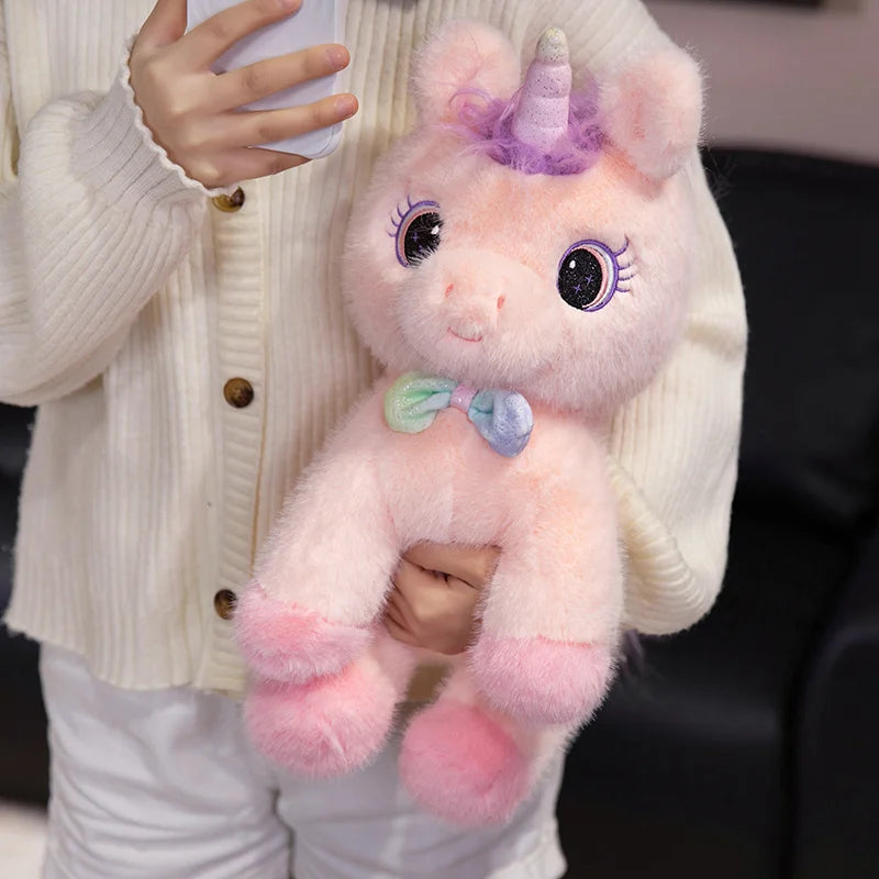 Sparkle the Rainbow Angel Unicorn Wings Plush Pillow