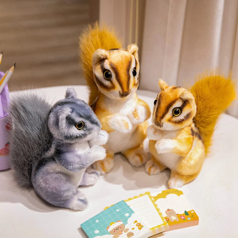 Nutty the Adorable Big Tail Squirrel Plush