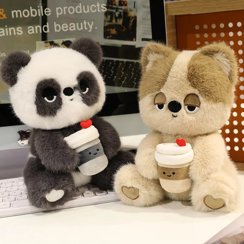 Drowsy the Sleepy Dark Circle Kawaii Panda Sloth Plushie