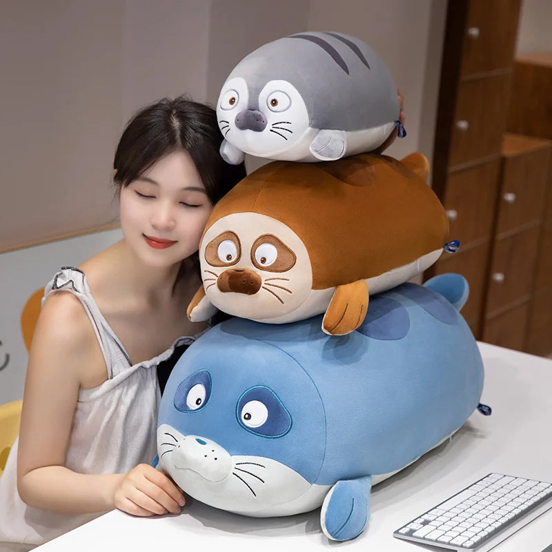 Sealio the Kawaii Soft Sea Lion Seal Snuggle Plush Pillow
