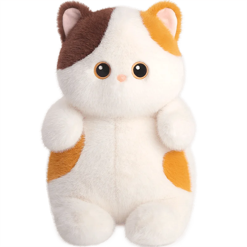 Callie the Kawaii Calico Siamese Black Cat Plush
