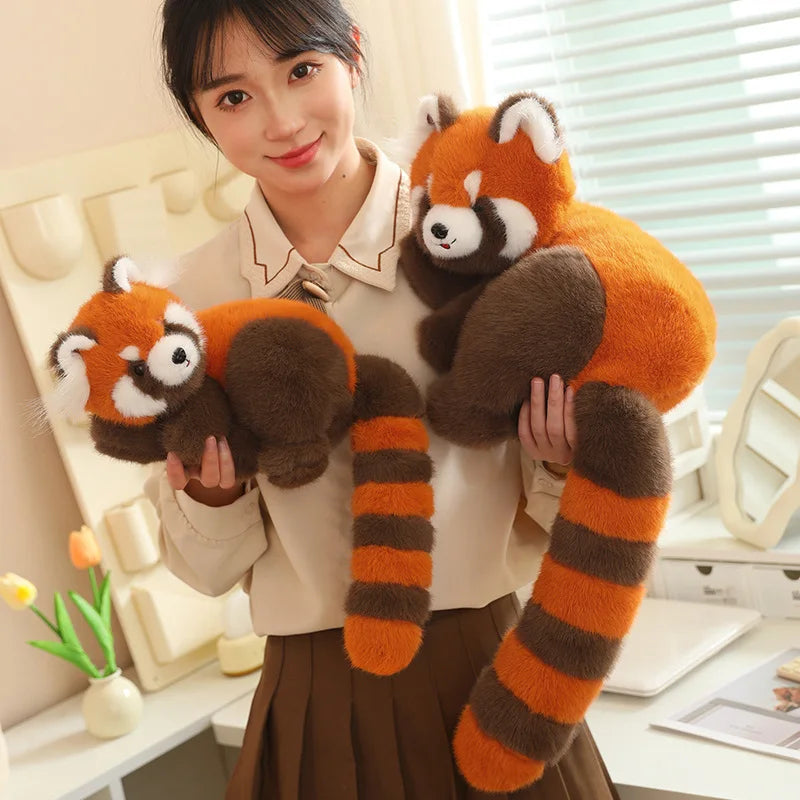 Maple the Realistic Lying Red Panda Plush