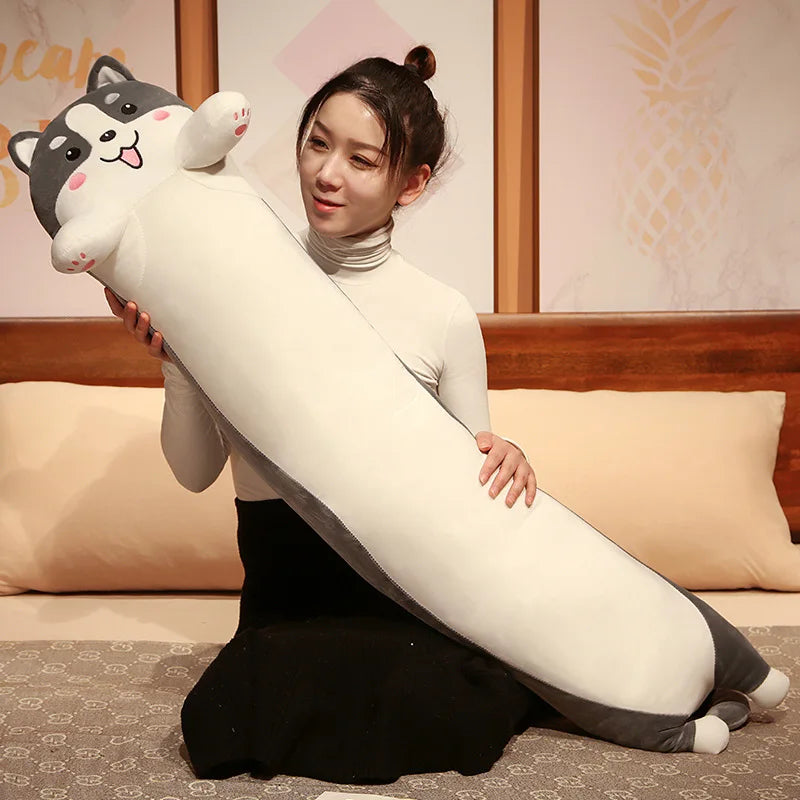Noodle the Soft Long Dino Cat Rabbit Sleeping Pillow