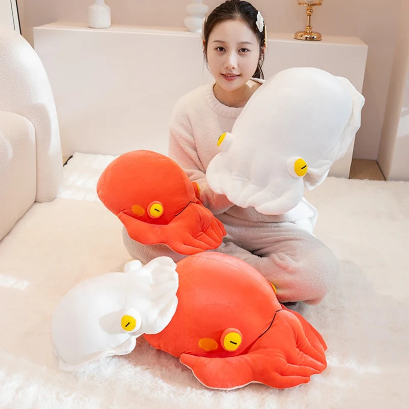 Chubby Squishy Kawaii Octopus Ocean Snuggle Plush Pillow