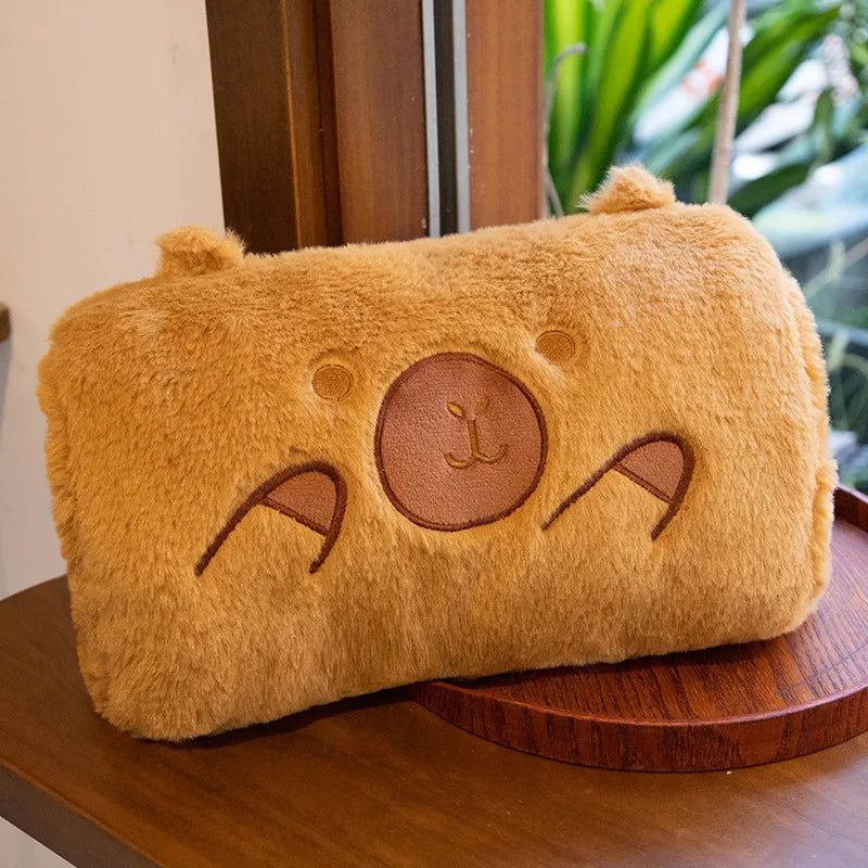 Cozy Warming Kawaii Capybara Plushie Pillow