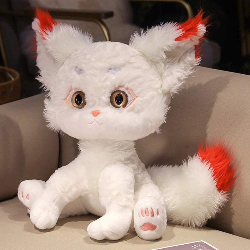 Amber the Kawaii Fluffy Fox Sofa Plush Pillow