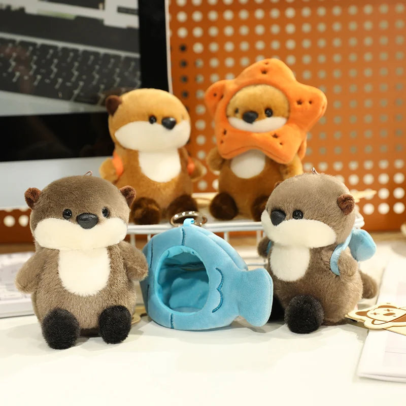 Ottie the Fluffy Baby Kawaii Otter Starfish Snuggle Plushie