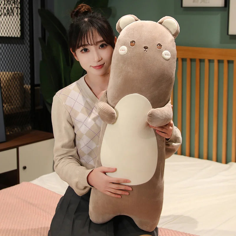 Dreamy Long Rabbit Bear Duck Chick Sleeping Plush Pillow