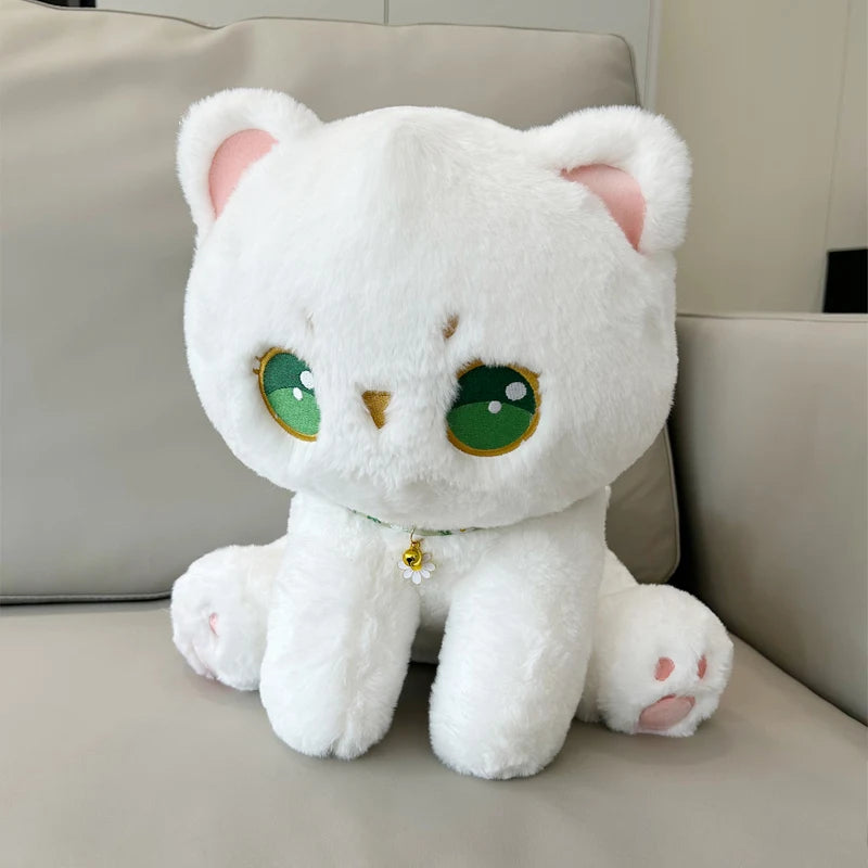 Glow the Kawaii Luminous White Cat Snuggle Plushie