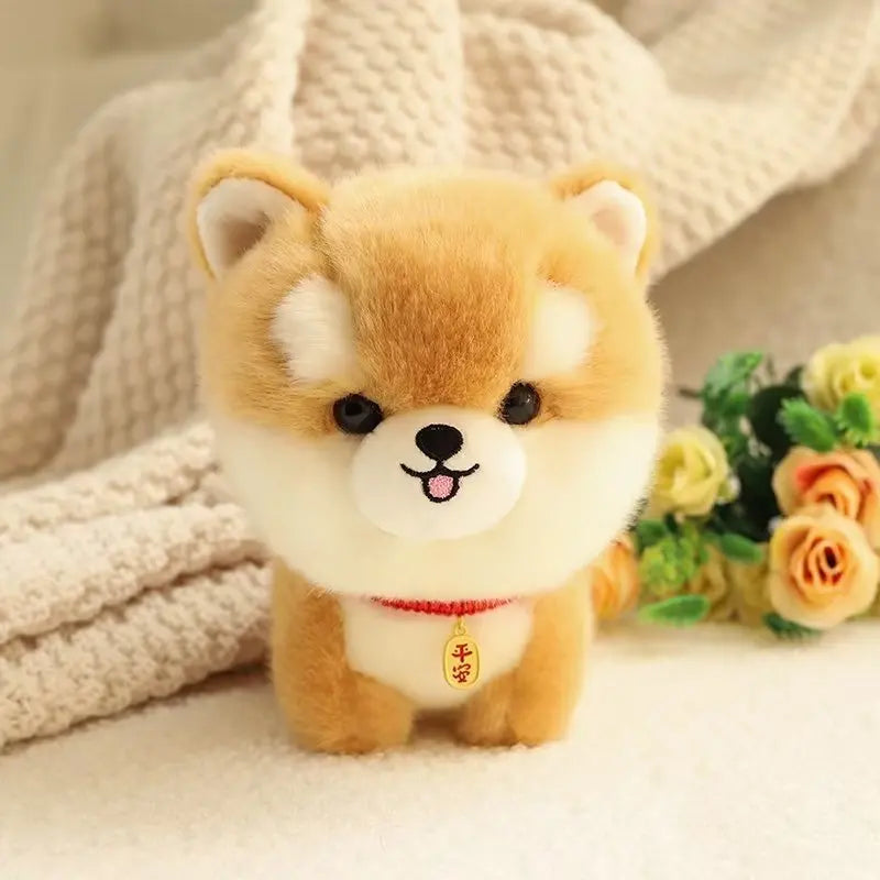 Biscuit the Realistic Husky Corgi Chow Akita Dog Plushie