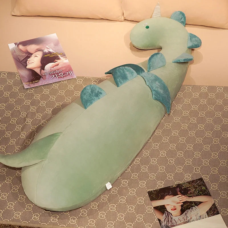 Pillowy Giant Unicorn Dinosaur Goose Bed Surround Plush