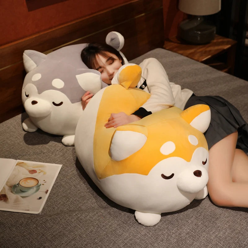 Shiba the Chonky Lying Fat Shiba Inu Sleeping Pillow
