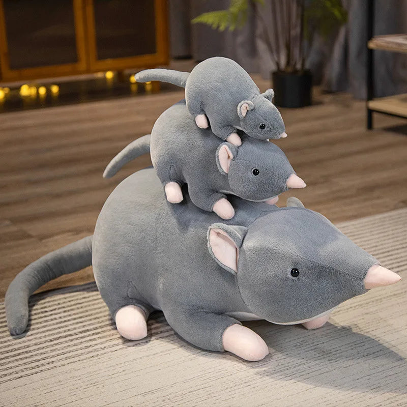 Squeaky the Lifelike Kawaii Mouse Rat Snuggle Plushie