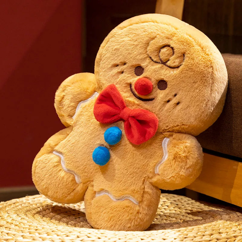 Ginger the Kawaii Gingerbread Cookie Rabbit Pillow