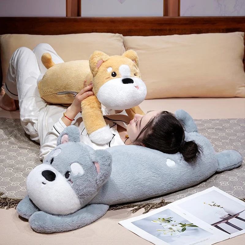 Drowsy Kawaii Husky Plushie