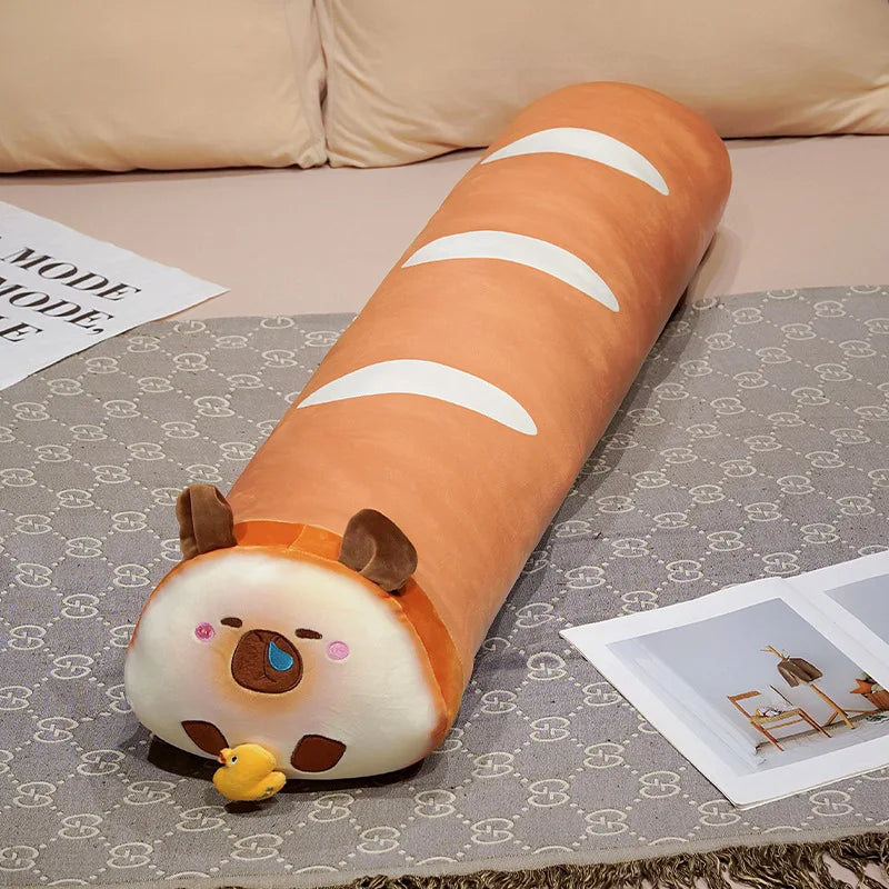 Capy the Long Bread Kawaii Capybara Sofa Plush Pillow