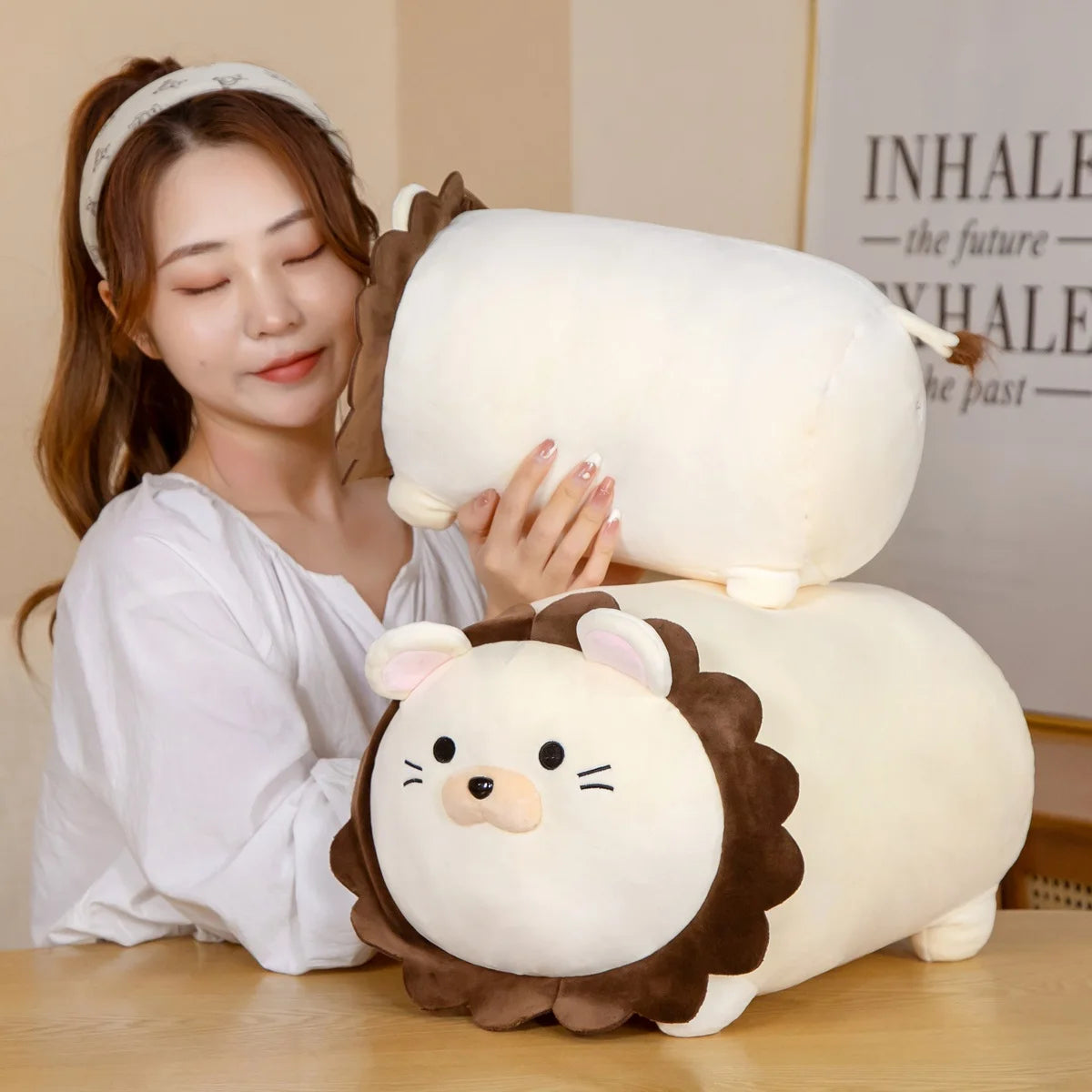 Leo the Drowsy Lying Lion Kawaii Plushie