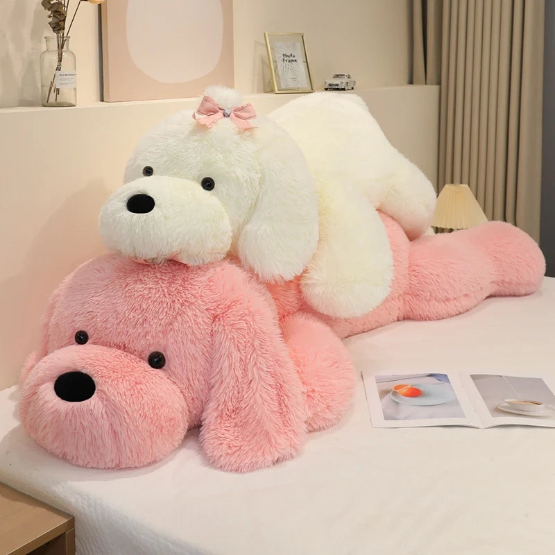 Giant Lying Puppy Kawaii Snuggle Plush Pillow