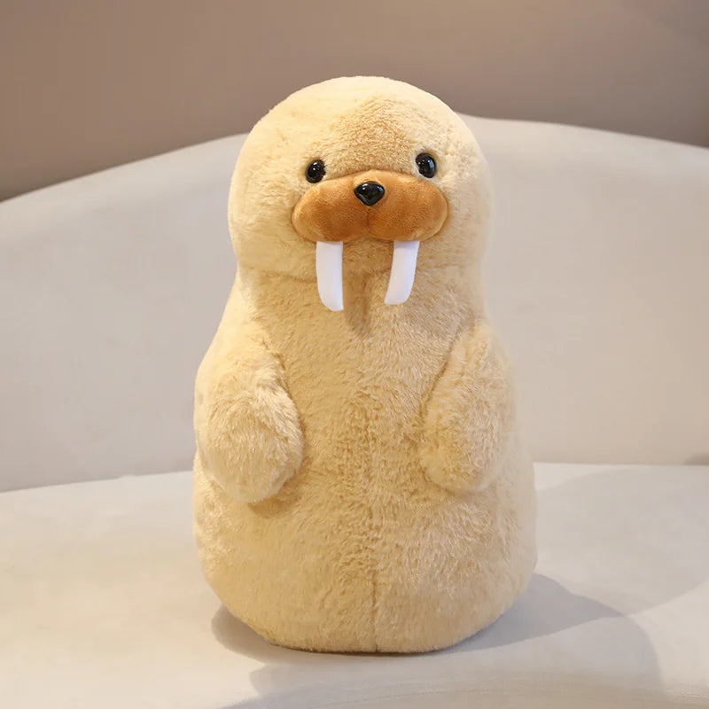 Waddles the Chubby Penguin Walrus Plush Pillow