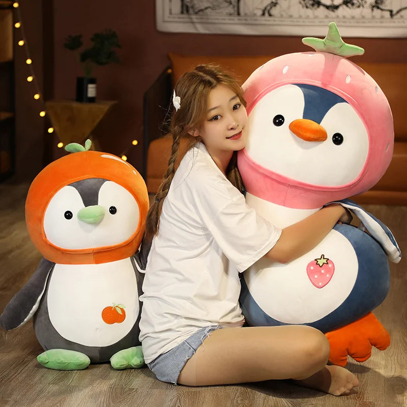 Waddles the Kawaii Strawberry Dress Up Penguin Plush