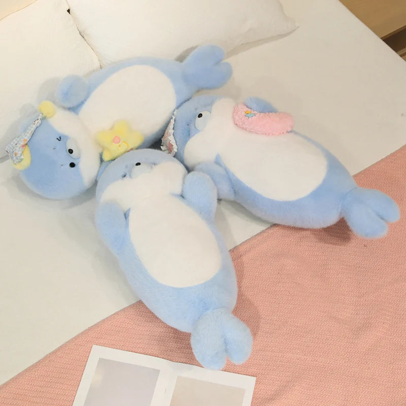 Snowy the Lifelike Kawaii Seal Sea Otter Snuggle Plushie