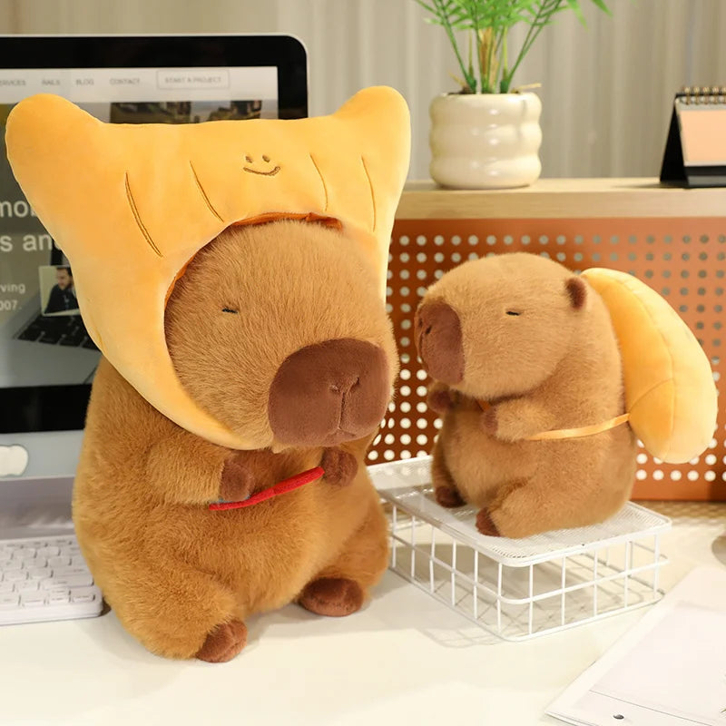 Capy the Toast Croissant Bread Room Capybara Plushie
