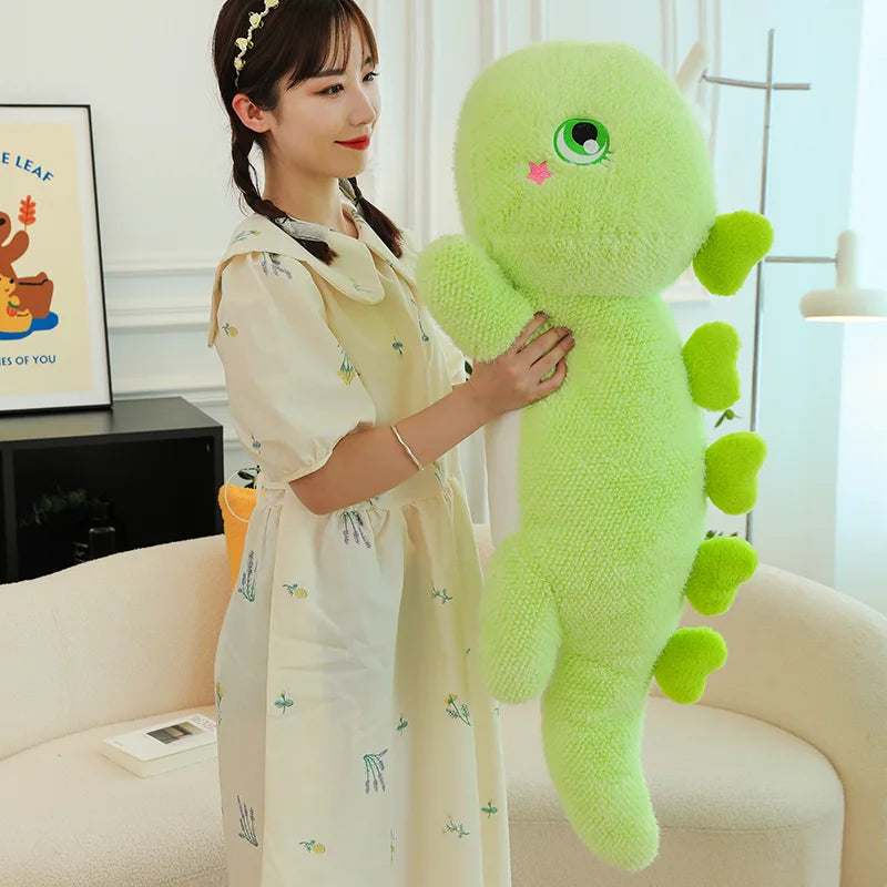 Rex the Giant Big-Eyed Dinosaur Sleeping Plush Pillow