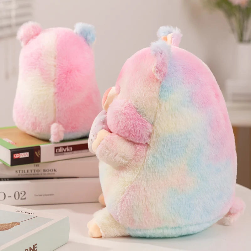 Piggy the Kawaii Rainbow Pig Holding Shell Plushie