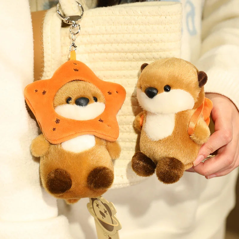 Ottie the Fluffy Baby Kawaii Otter Starfish Snuggle Plushie