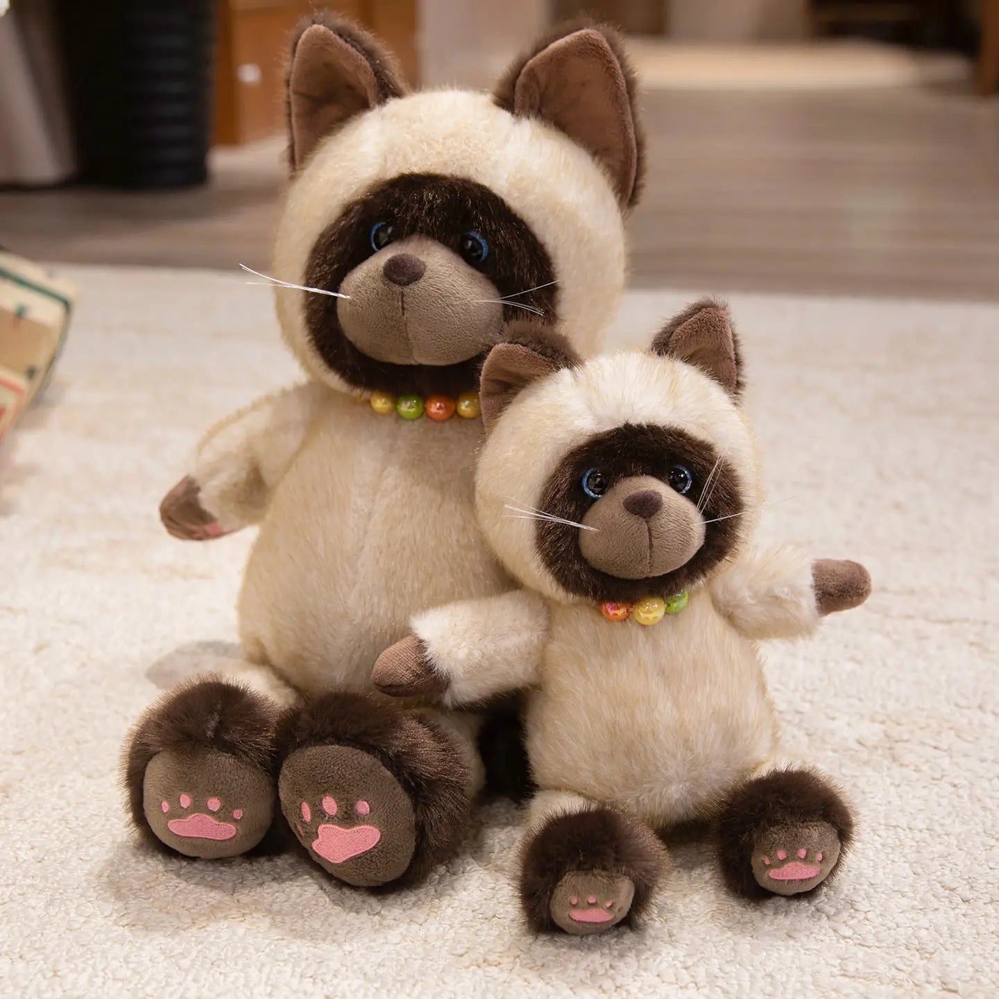 Suki the Cuddly Kawaii Siamese Kitten Snuggle Plushie