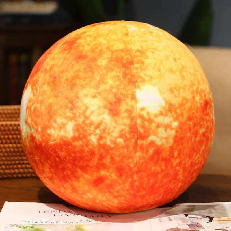 Cosmo the Kawaii Simulation Earth Moon Sun Planet Plush Pillow