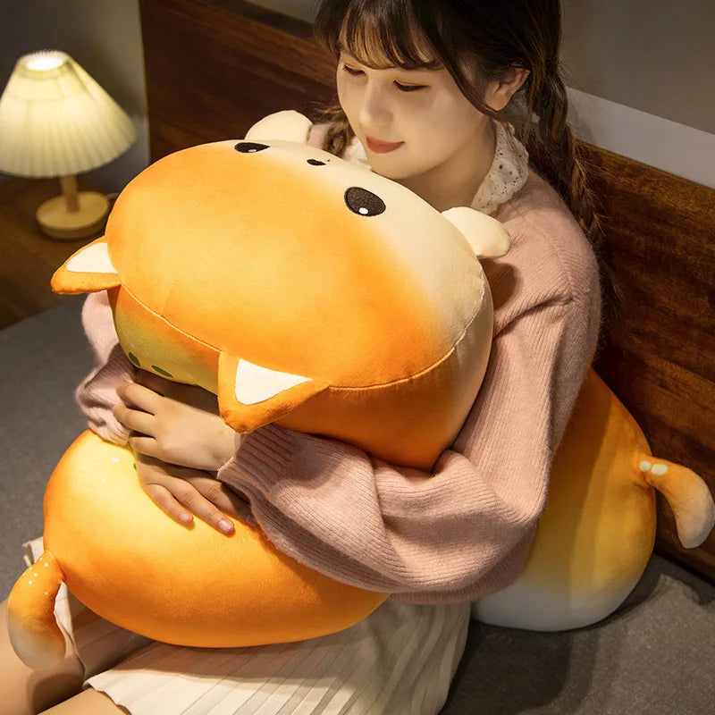 Toasty the Kawaii Bread Cat Snuggle Pillow Plush