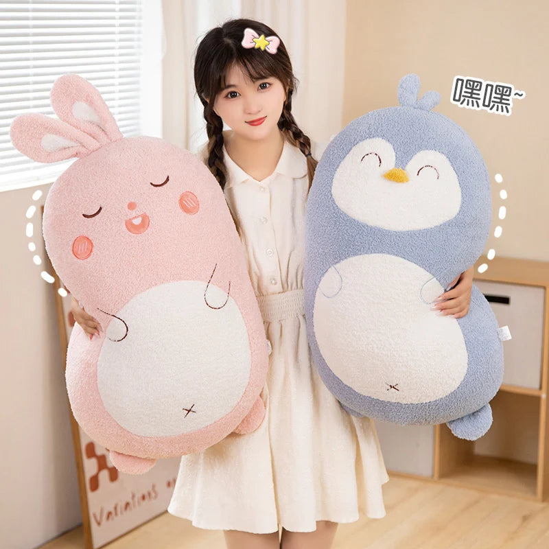 Chubby Kawaii Zoo Animal Snuggle Plush Pillow Collection
