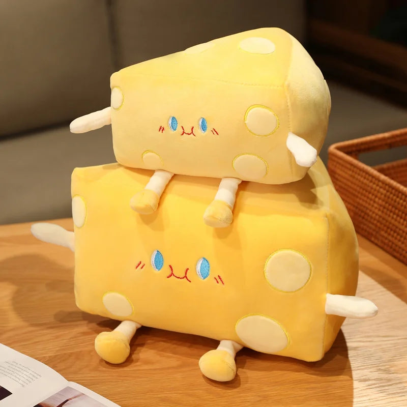 Gouda the Squishy Simulation Cheese Plush Pillow