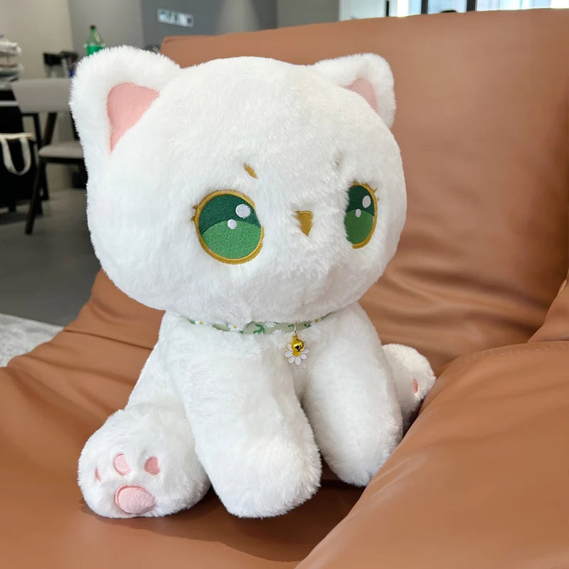 Glow the Kawaii Luminous White Cat Snuggle Plushie