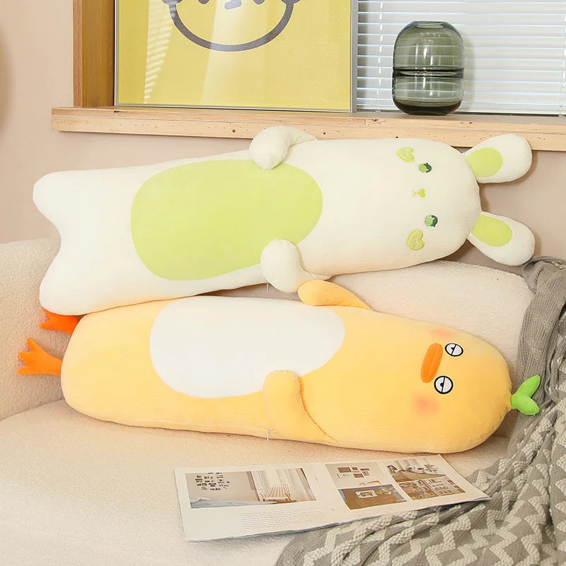 Dreamy Long Rabbit Bear Duck Chick Sleeping Plush Pillow
