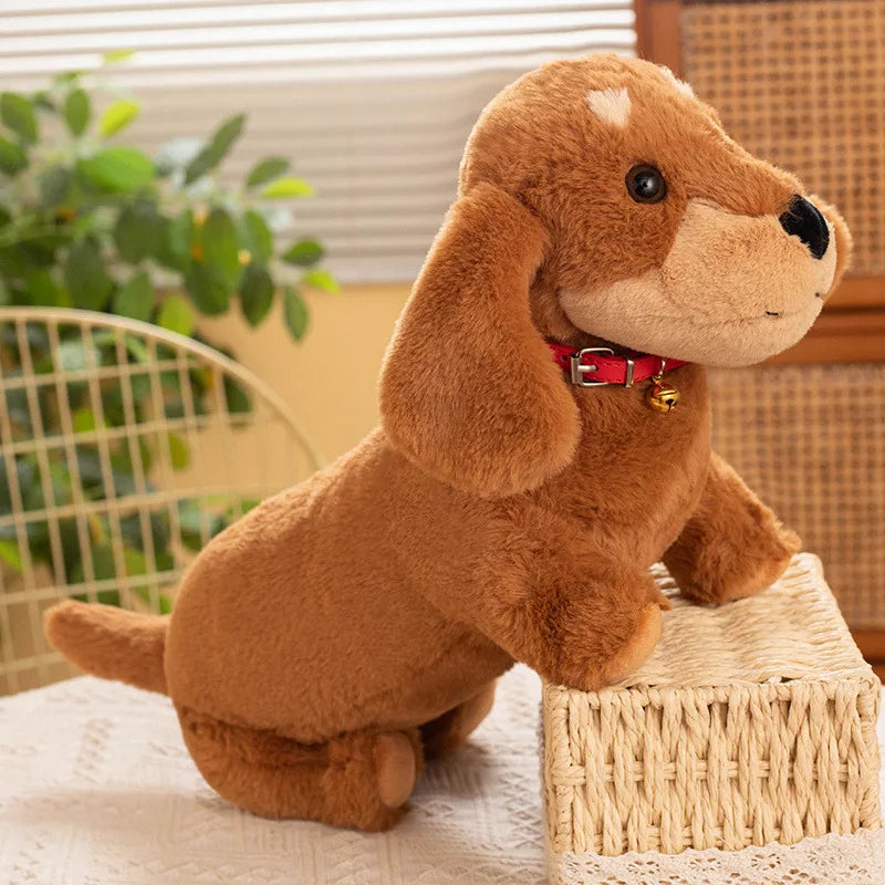 Slinky the Kawaii Lifelike Dachshund Badger Dog Snuggle Plushie